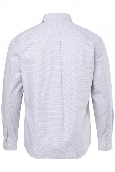 JP1880 Business Shirt Long Sleeve Two-Tone Grey - Srajce - Moške srajce za Močnejše Postave