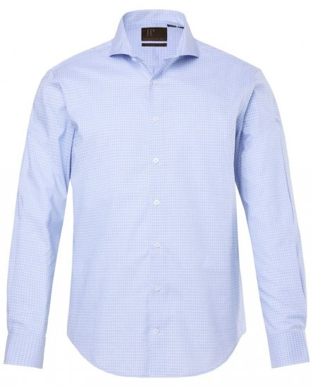 JP1880 Business Shirt Long Sleeve Ice Blue - Srajce - Moške srajce za Močnejše Postave
