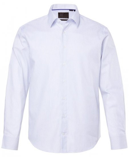 JP1880 Business Shirt Long Sleeve Striped Snow White - Srajce - Moške srajce za Močnejše Postave