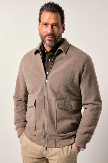JP1880 Blouson Jacket Lightweight and Warm Brown - Jakne - Moške bunde za Močnejše Postave