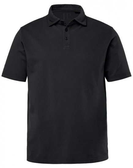 JP1880 Polo Shirt Pique Vintage Black - Polo majice - Moške Polo Majice za Močnejše Postave