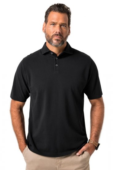 JP1880 Polo Shirt Pique Vintage Black - Polo majice - Moške Polo Majice za Močnejše Postave