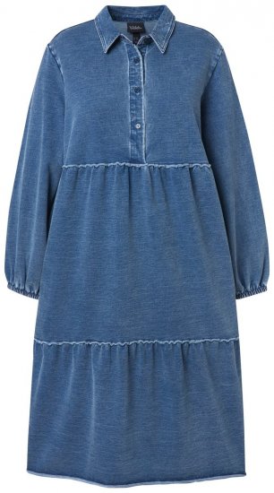 Ulla Popken 840972 Športna obleka z volančki Indigo - Športne obleke - 
