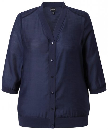 Ulla Popken 841127 Bluza Temno modra - Ulla Popken - Ulla Popken oblačila večjih velikosti