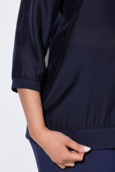 Ulla Popken 841127 Bluza Temno modra - Ulla Popken - Ulla Popken oblačila večjih velikosti