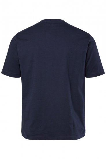 JP1880 T-Shirt Short Sleeve Chest Print Navy - Kratke Majice - Moške kratke majice za močnejše postave