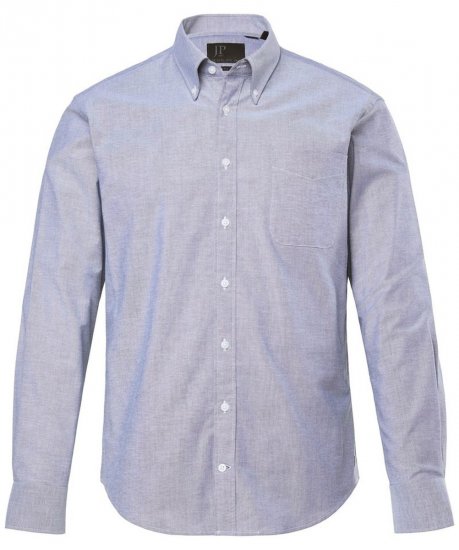 JP1880 Oxford Shirt Long Sleeve Denim Blue - Srajce - Moške srajce za Močnejše Postave