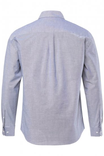JP1880 Oxford Shirt Long Sleeve Denim Blue - Srajce - Moške srajce za Močnejše Postave