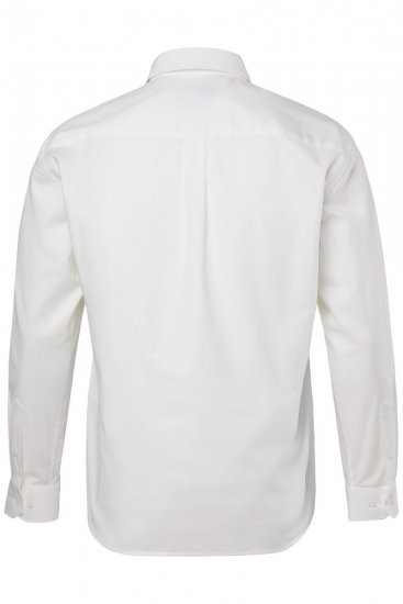 JP1880 Oxford Shirt Flexnamic Long Sleeve Snow White - Srajce - Moške srajce za Močnejše Postave