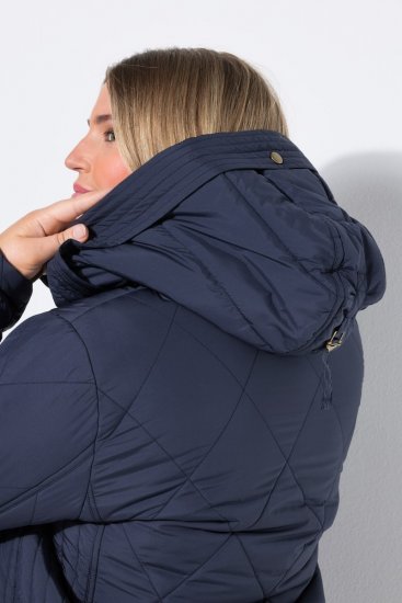 Ulla Popken 841360 Prešita jakna Temno modra - Jakne - Jakne za ženske v velikih številkah