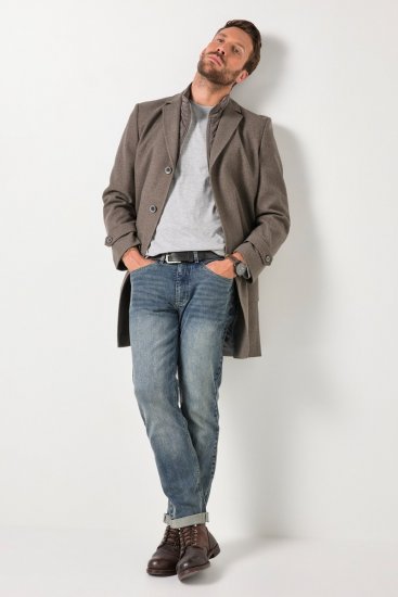 JP1880 Coat Flexnamic Quilted Insert Grey TALL - TALL jakne - TALL jakne za visoke moške