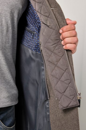 JP1880 Coat Flexnamic Quilted Insert Grey TALL - TALL jakne - TALL jakne za visoke moške