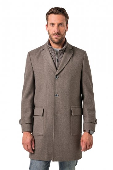 JP1880 Coat Flexnamic Quilted Insert Grey TALL - TALL jakne - TALL jakne za visoke moške