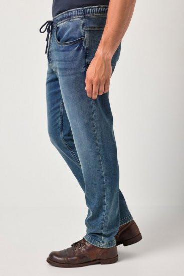 JP1880 FLEXNAMIC Straight Fit Jeans with Stretch Waist - Kavbojke & hlače - Moške Kavbojke in Hlače za Močnejše Postave