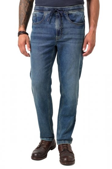 JP1880 FLEXNAMIC Straight Fit Jeans with Stretch Waist - Kavbojke & hlače - Moške Kavbojke in Hlače za Močnejše Postave