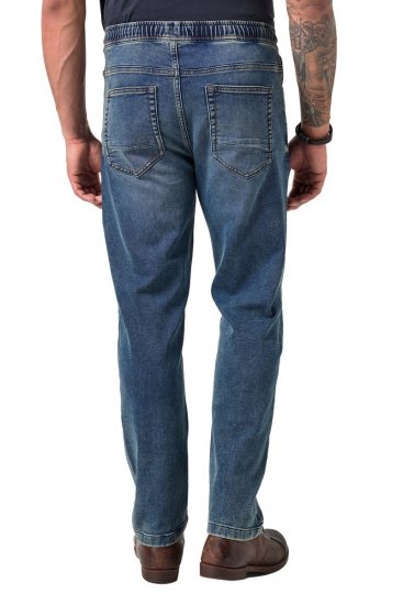 JP1880 FLEXNAMIC Straight Fit Jeans with Stretch Waist - Kavbojke & hlače - Moške Kavbojke in Hlače za Močnejše Postave