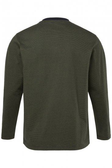 JP1880 Pyjamas Two-piece Striped Dark Green - Spodnje perilo & kopalne hlače - Moško Spodnje Perilo za močnejše postave