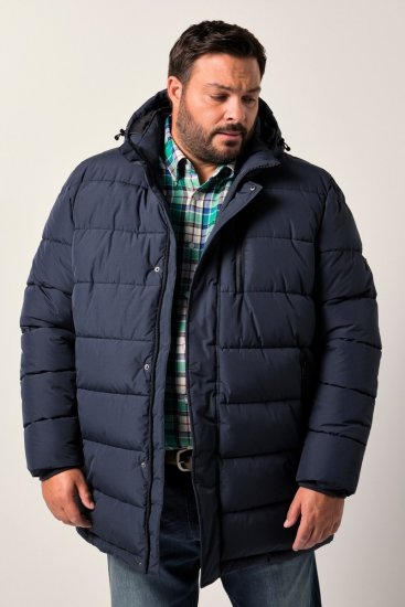 Men+ 426 Parka s kapuco Temno modra - Jakne - Moške bunde za Močnejše Postave