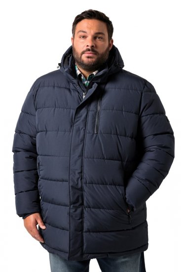 Men+ 426 Parka s kapuco Temno modra - Jakne - Moške bunde za Močnejše Postave