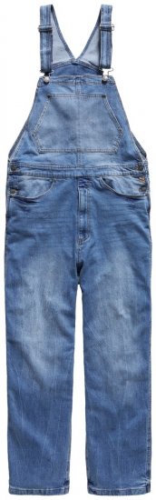 JP1880 842648 Jeans hlače z naramnicami ohlapnega kroja Denim modra - Kavbojke & hlače - Moške Kavbojke in Hlače za Močnejše Postave