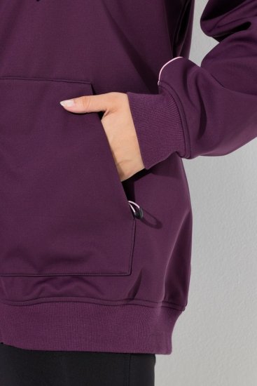 Ulla Popken 843186 Vodoodbojna softshell jakna z odsevniki Vinsko rdeča - Jakne - Jakne za ženske v velikih številkah