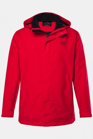 Jay-Pi 844210 Dežna jakna z zložljivo kapuco Salsa rdeča - Jakne - Moške bunde za Močnejše Postave