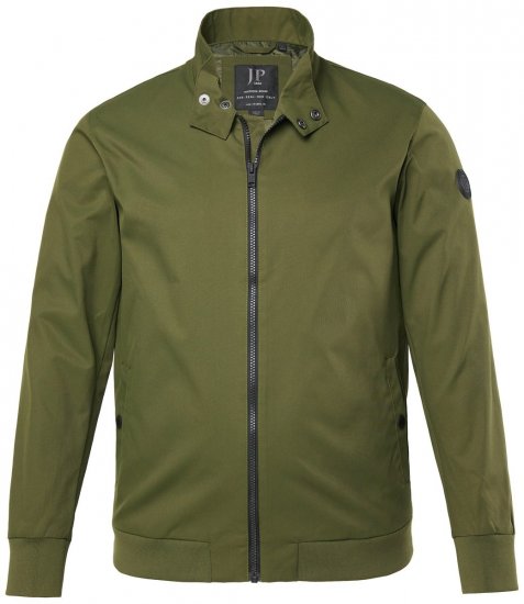 JP1880 844652 Bomber jakna z gumbi Khaki - Jakne - Moške bunde za Močnejše Postave