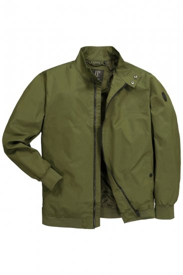 JP1880 844652 Bomber jakna z gumbi Khaki - Jakne - Moške bunde za Močnejše Postave