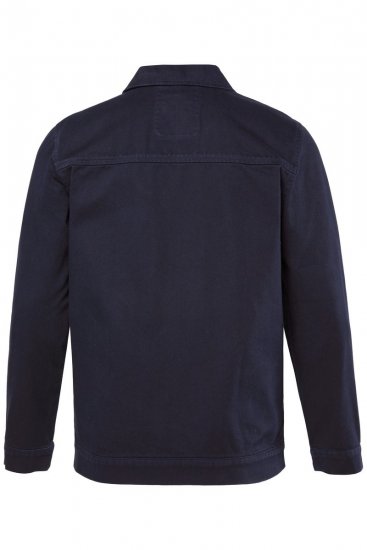 Men+ 876 Jeans jakna z zadrgo Temno modra - Jakne - Moške bunde za Močnejše Postave