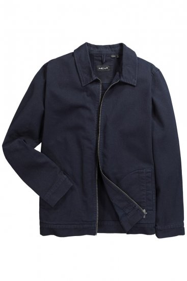 Men+ 876 Jeans jakna z zadrgo Temno modra - Jakne - Moške bunde za Močnejše Postave