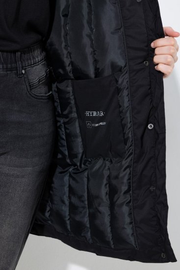 Ulla Popken 845111 Parka Črna - Plašči - Plašči za ženske večjih velikosti