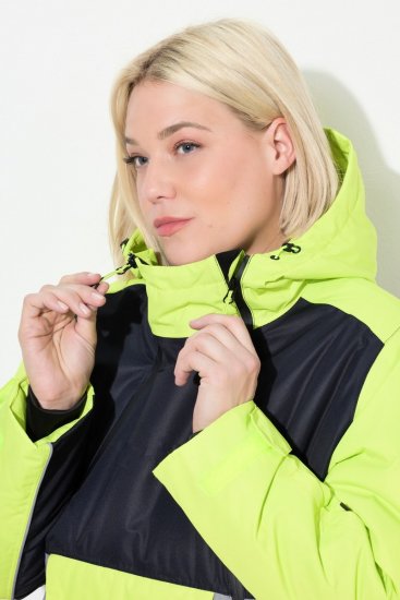 Ulla Popken 845115 Funkcionalni plašč Siva - Plašči - Plašči za ženske večjih velikosti