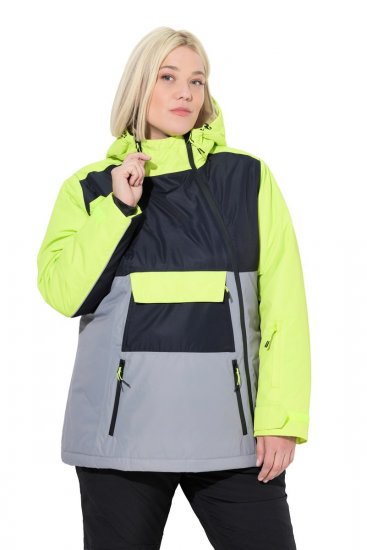 Ulla Popken 845115 Funkcionalni plašč Siva - Plašči - Plašči za ženske večjih velikosti