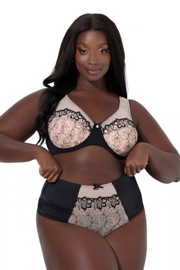 Ulla Popken 845347 Cvetlične tangice Starorožnata - Spodnjice - 