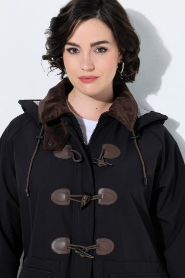 Ulla Popken 846278 Softshell plašč Črna - Plašči - Plašči za ženske večjih velikosti