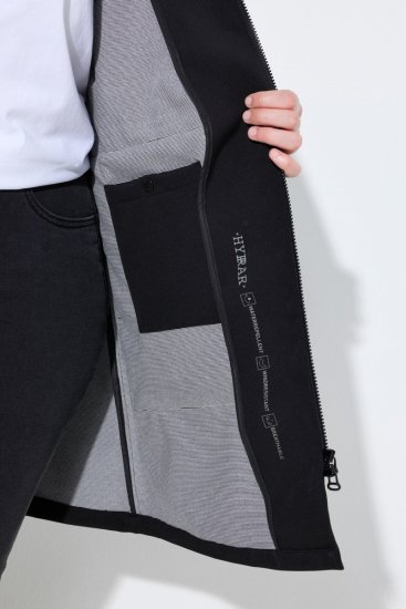 Ulla Popken 846278 Softshell plašč Črna - Plašči - Plašči za ženske večjih velikosti