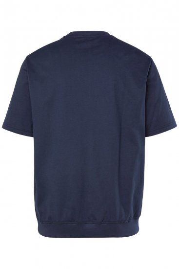 JP1880 846657 Majica bellyfit z našitki Temno modra TALL - TALL T-shirts - Majice za visoke moške