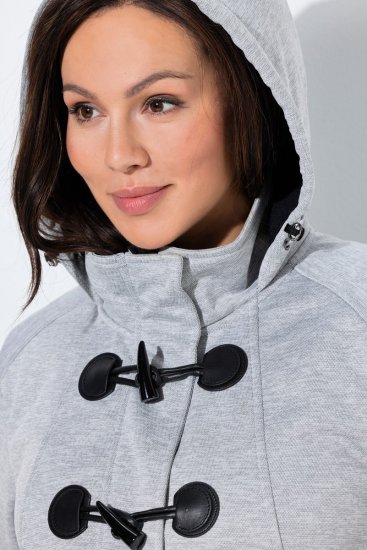 Ulla Popken 846744 Softshell jakna Siva melange - Jakne - Jakne za ženske v velikih številkah