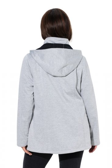 Ulla Popken 846744 Softshell jakna Siva melange - Jakne - Jakne za ženske v velikih številkah