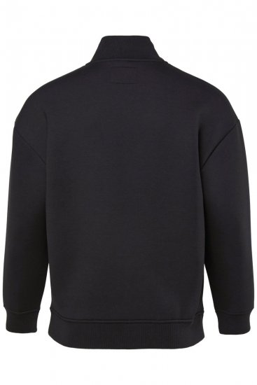 STHUGE 847083 Varsity jakna iz scuba tkanine Črna - Jakne - Moške bunde za Močnejše Postave