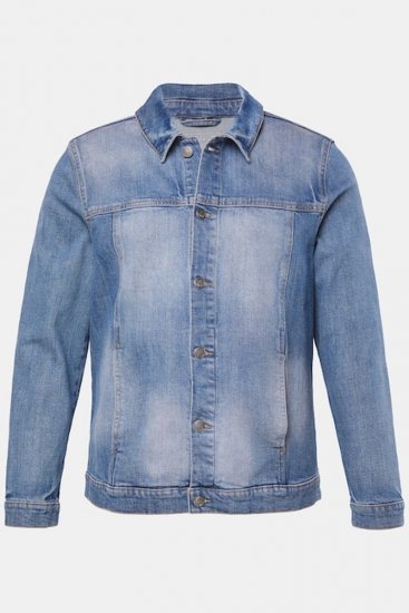 STHUGE 847739 Jeans jakna vintage videza Svetlo modra - Jakne - Moške bunde za Močnejše Postave