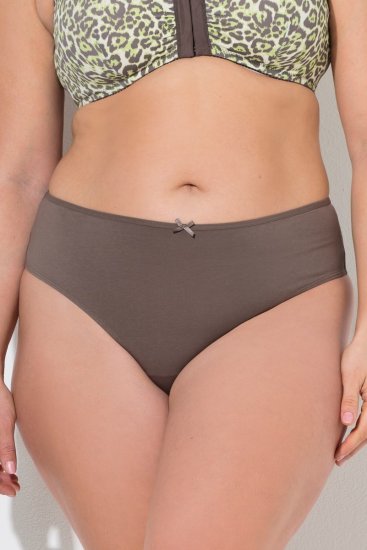 Ulla Popken 848826 Tangice z živalskim vzorcem 3 kosa Taupe - Spodnjice - 