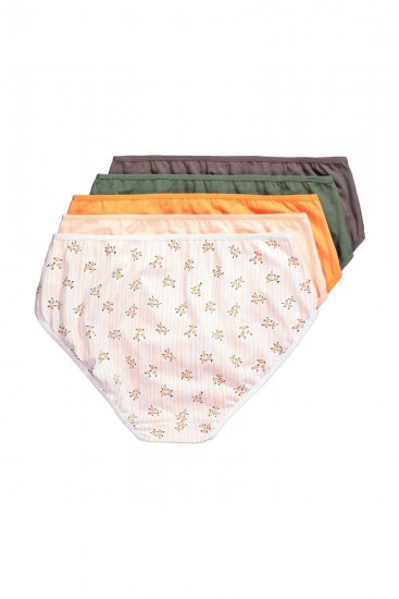 Ulla Popken 849098 Cvetlične spodnjice 6 kosa Oranžna - Spodnjice - 