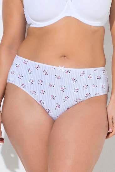 Ulla Popken 849098 Cvetlične spodnjice 5 kosa Svetlo modra - Spodnjice - 