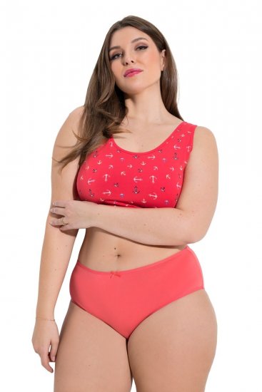 Ulla Popken 849140 Cvetlične spodnjice 5 kosa Umazano bela - Spodnjice - 