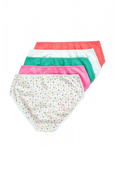 Ulla Popken 849140 Cvetlične spodnjice 5 kosa Umazano bela - Spodnjice - 