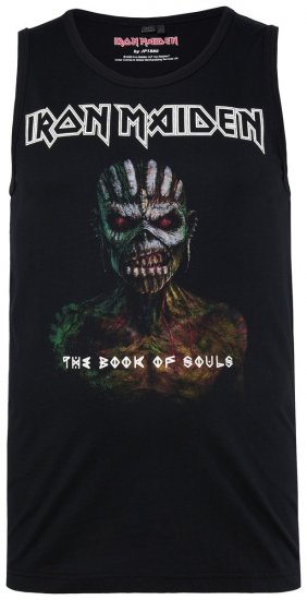 JP1880 849285 Iron Maiden The Book of Souls Majica brez rokavov Črna - Majice z glasbenimi skupinami - Band majice z glasbenimi motivi