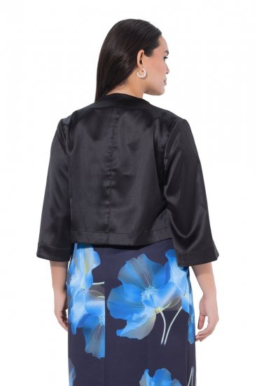 Ulla Popken 849457 Bolero Črna - Jakne - Jakne za ženske v velikih številkah