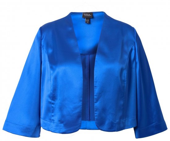 Ulla Popken 849457 Bolero Kraljevsko modra - Ulla Popken - Ulla Popken oblačila večjih velikosti