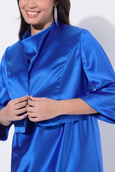 Ulla Popken 849457 Bolero Kraljevsko modra - Ulla Popken - Ulla Popken oblačila večjih velikosti